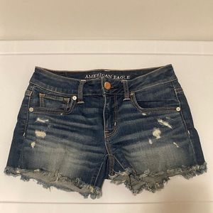 American Eagle Outfitters Super Stretch Jean Shorts Midi Size 4